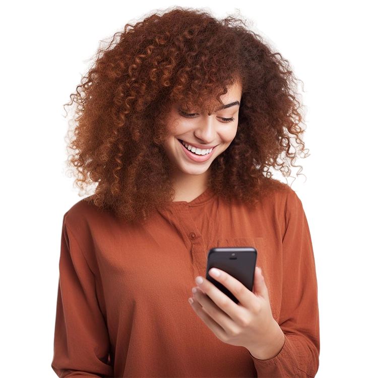 Woman using phone